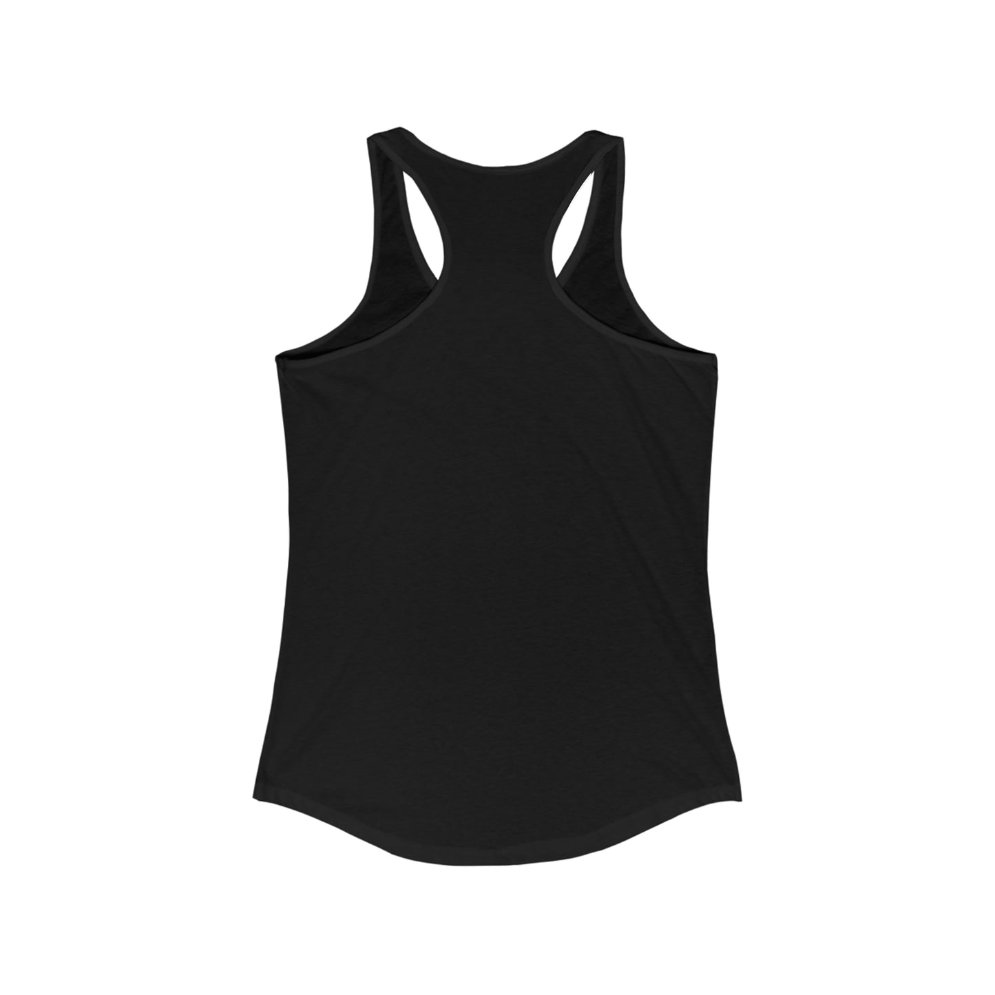 Don't let your background put your back on the ground Women's Ideal Racerback Tank, fight depression, inspirational tank