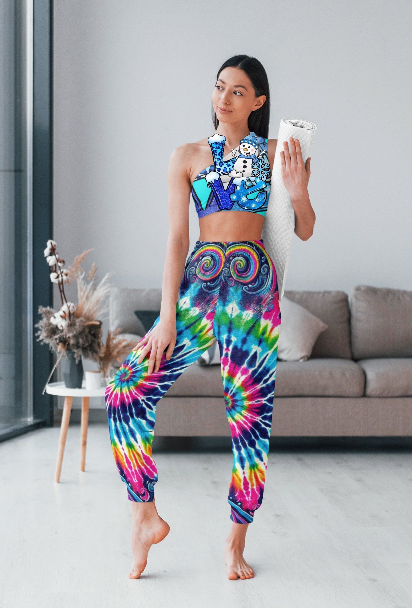 Unisex Athletic Joggers, tie dye joggers