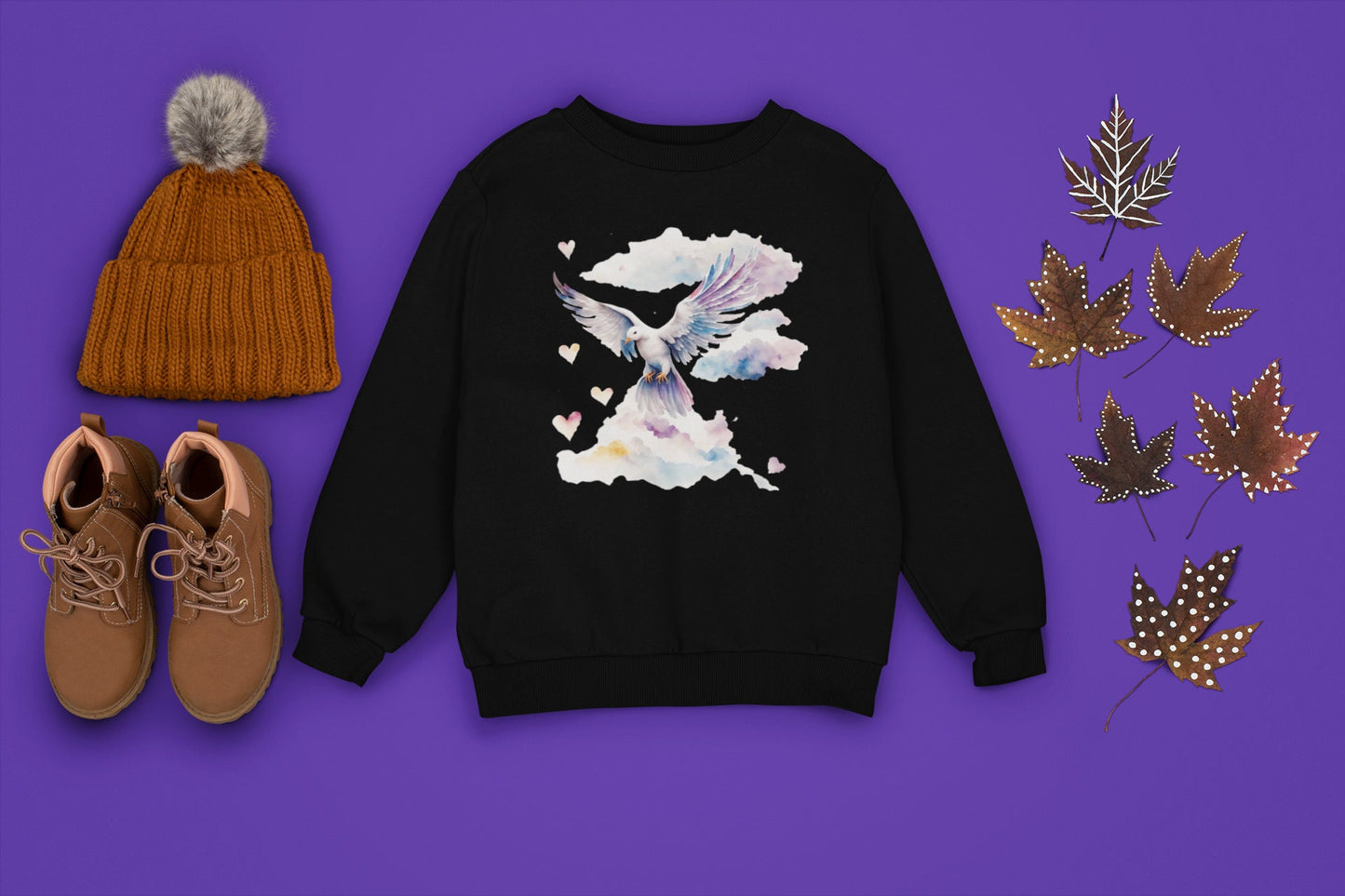 Bird in the cloud Crewneck Sweatshirt