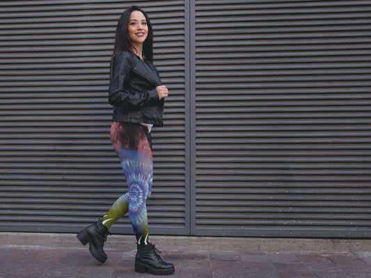 Women's Casual Leggings, tie dye leggings