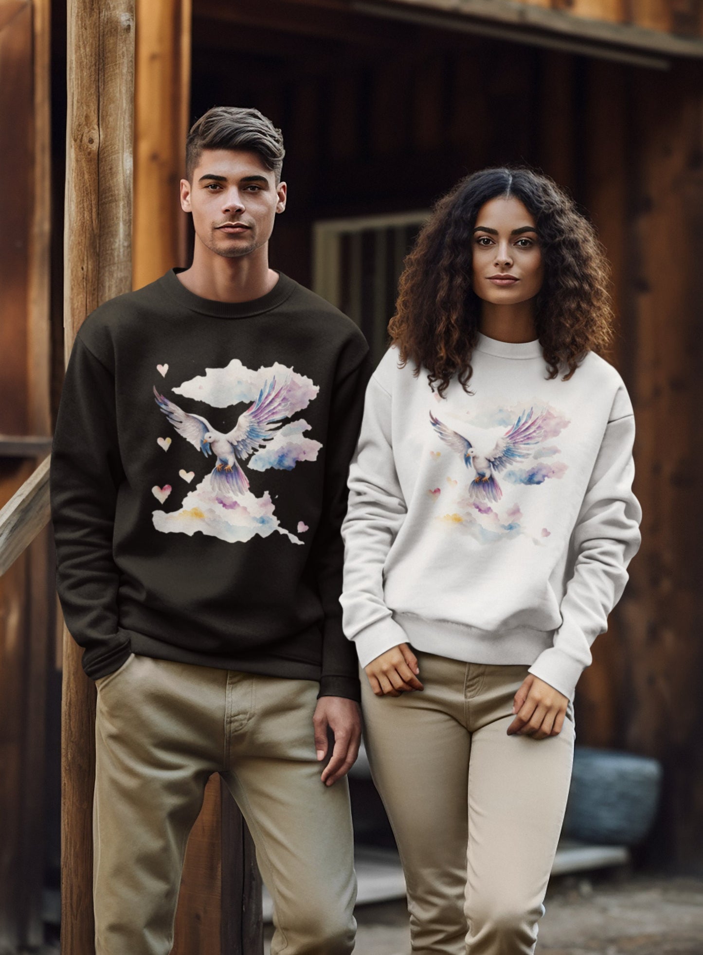 Bird in the cloud Crewneck Sweatshirt